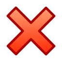 ❌