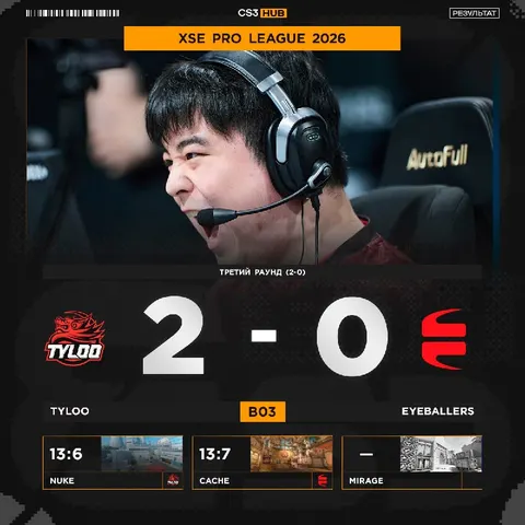 TYLOO первая команда, которая проходит в плей-офф XSE Pro League 2026!