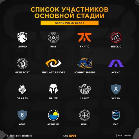 Определился список команд на Stake Pulse Beat
