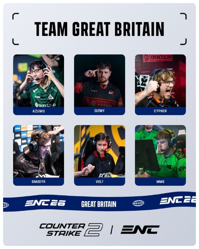Британская сборная на Esports Nations Cup на ваших глазах!