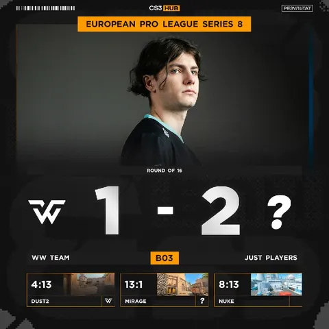 WW TEAM проиграли команде Just Players и покинули European Pro League Series 8 на 9-16 месте.