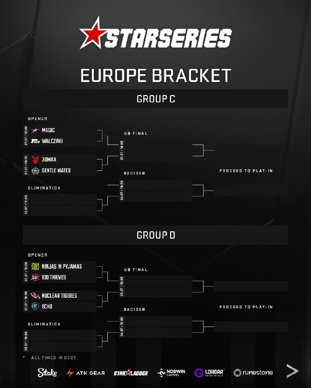 Стали известны группы квалификации к StarLadder StarSeries Fall 2026