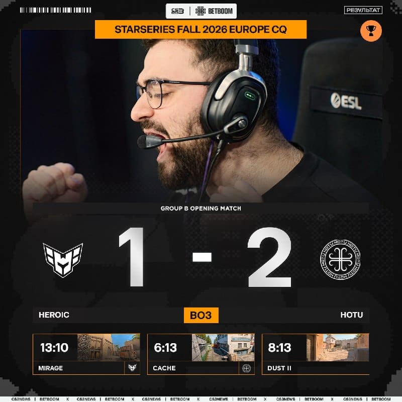 HOTU переиграли чемпионов Stake Ranked Episode 3 на пути к турниру StarLadder StarSeries Fall 2026