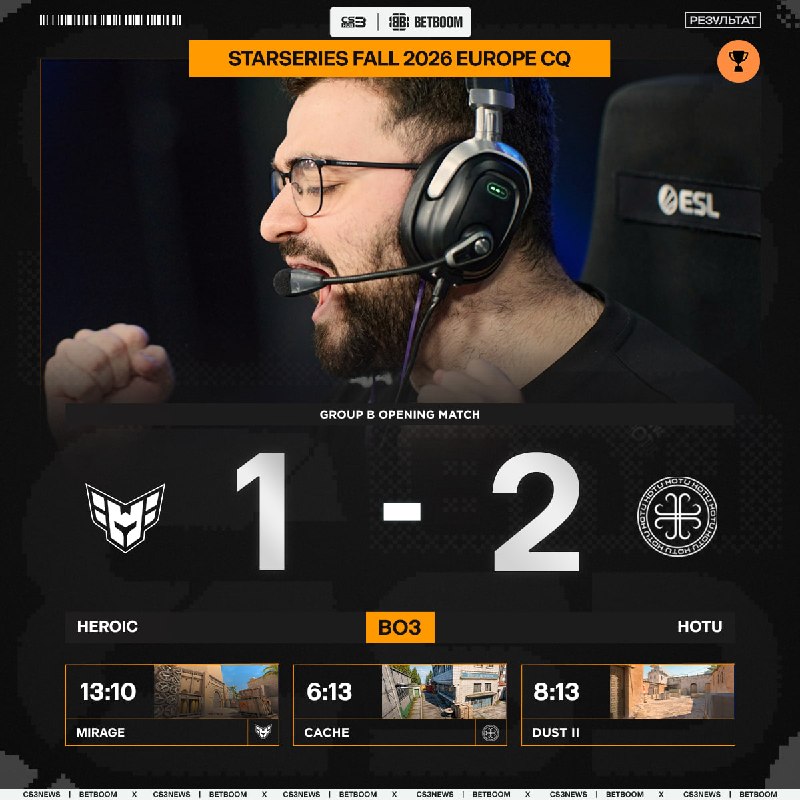 HOTU переиграли чемпионов Stake Ranked Episode 3 на пути к турниру StarLadder StarSeries Fall 2026