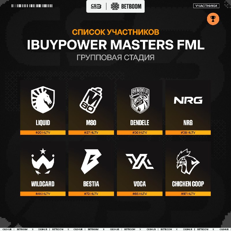 Были анонсированы команды, которые примут участие на iBUYPOWER Masters FML 2026 уже этой осенью.
