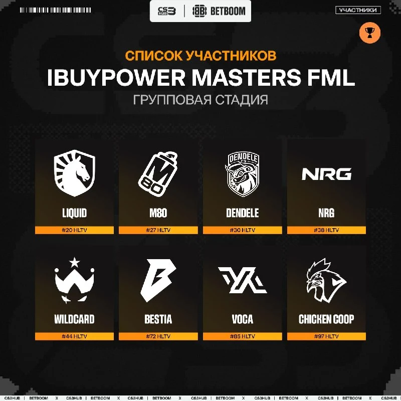 Были анонсированы команды, которые примут участие на iBUYPOWER Masters FML 2026 уже этой осенью.