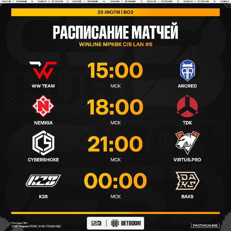 Начинаем смотреть плей-офф стадию WINLINE CIS LAN #6