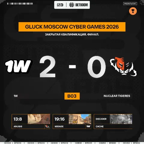 1W ПРОХОДЯТ НА LAN В МОСКВЕ С ПРИЗОВЫМ ФОНДОМ В 180.000$!