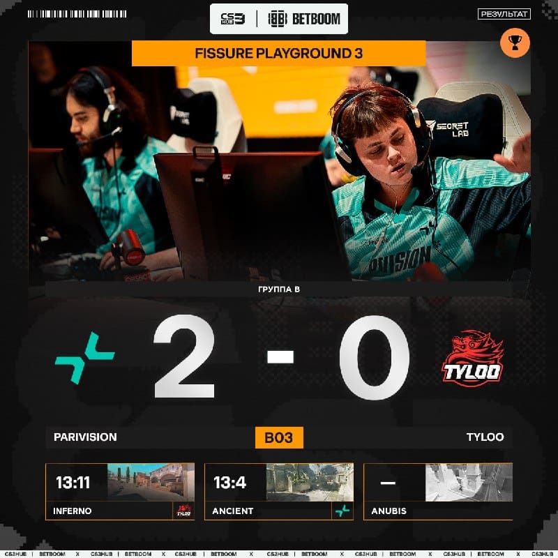 PARIVISION начинают FISSURE Playground 3 с уверенной победы