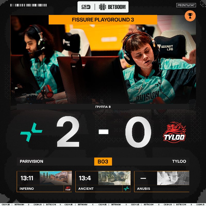 PARIVISION начинают FISSURE Playground 3 с уверенной победы