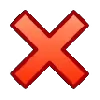❌