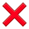 ❌