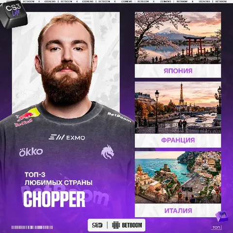 От Токио до Рима: chopper поделился тройкой своих любимых стран.