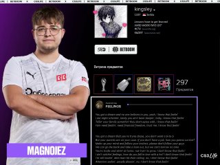 Что в steam-профиле Magnojez?
