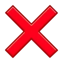 ❌