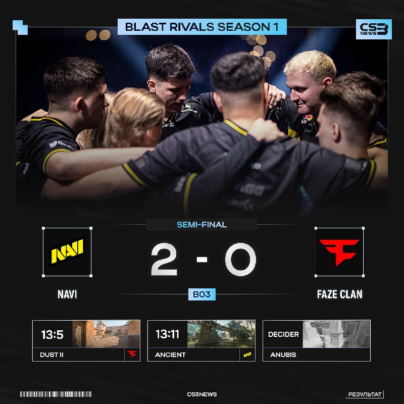 NAVI — ПЕРВЫЕ ФИНАЛИСТЫ BLAST RIVALS!