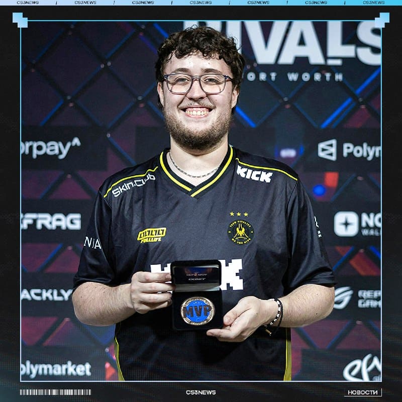 Не удивляйтесь, просто очередная фотография ZywOo с MVP.