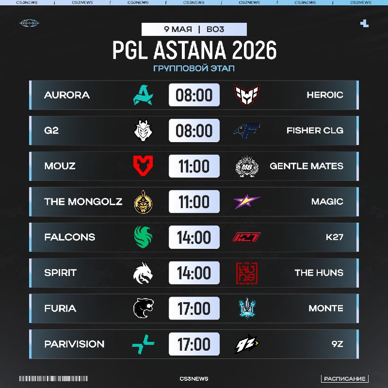 Добро пожаловать на PGL Astana 2026!