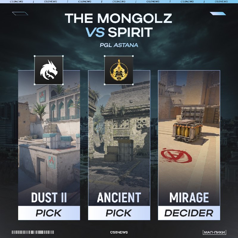 Немного отдохнули от СНГ команд, теперь опять смотрим матч — Spirit против The MongolZ