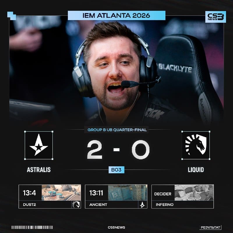 Astralis разбираются с противником и идут дальше!