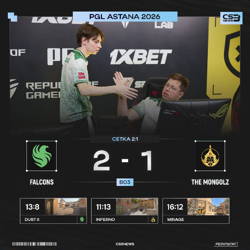 FALCONS КАМБЕЧАТ РЕШАЮЩУЮ КАРТУ С 1-8 И ВЫХОДЯТ В ПЛЕЙ-ОФФ PGL ASTANA 2026