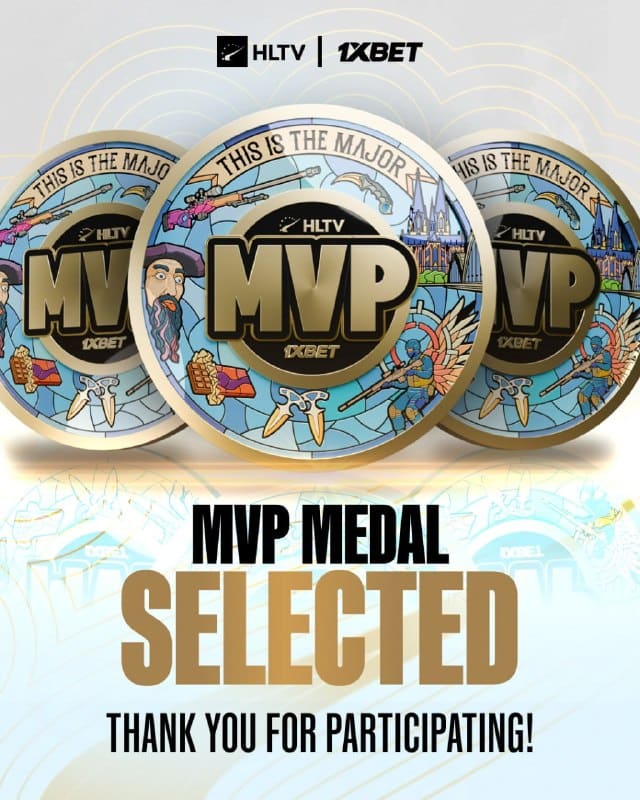 Перед вами медаль MVP на предстоящий мейджор в Кёльне, которую выбрали фанаты.