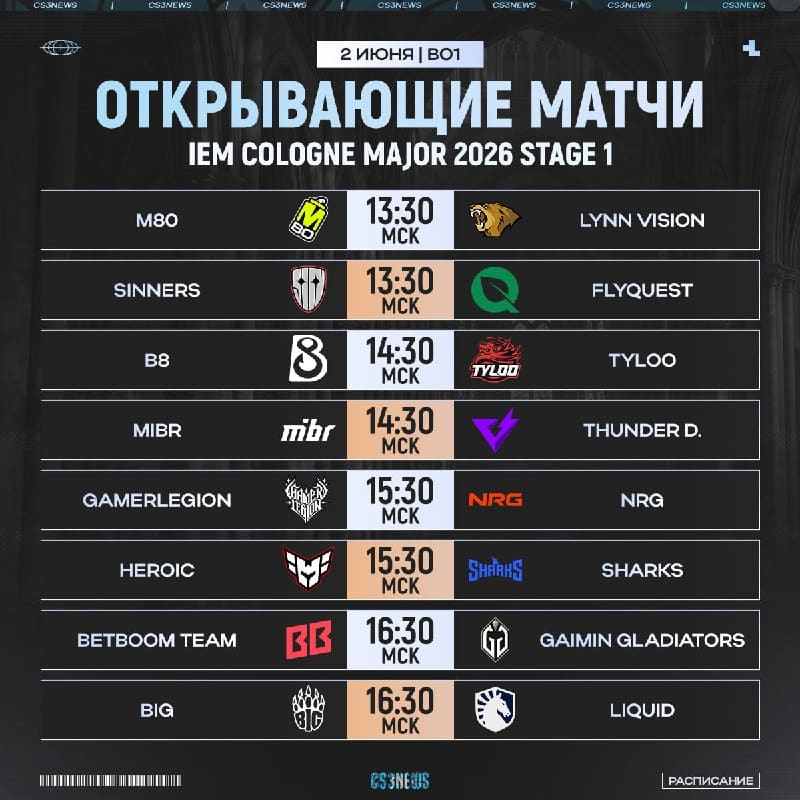 Добро пожаловать на IEM Cologne Major 2026!