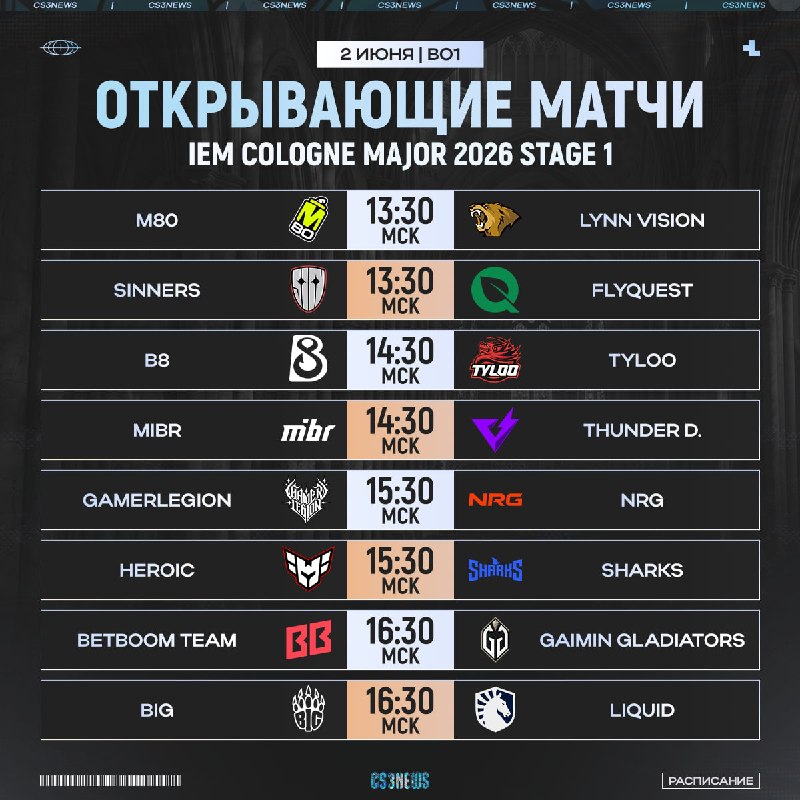 Добро пожаловать на IEM Cologne Major 2026!
