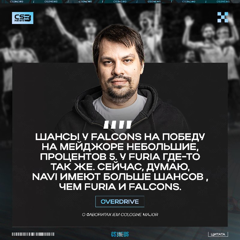 5 Процентов — шансы Falcons & FURIA на поднятие кубка IEM Cologne Major.
