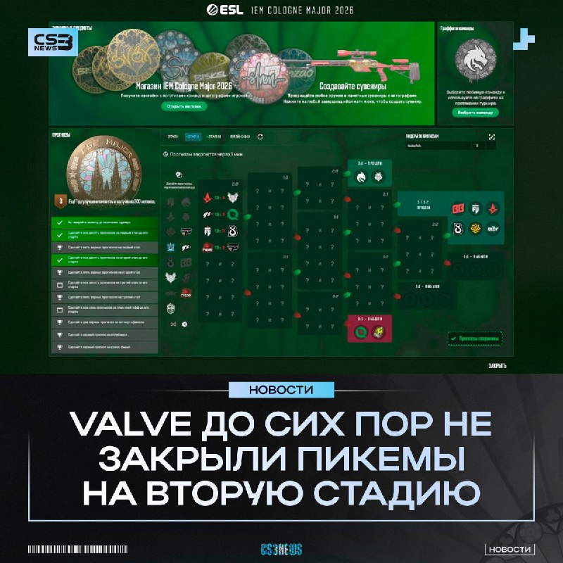 Берите, пока дают — вы все еще можете изменить свой пикем после первых матчей...