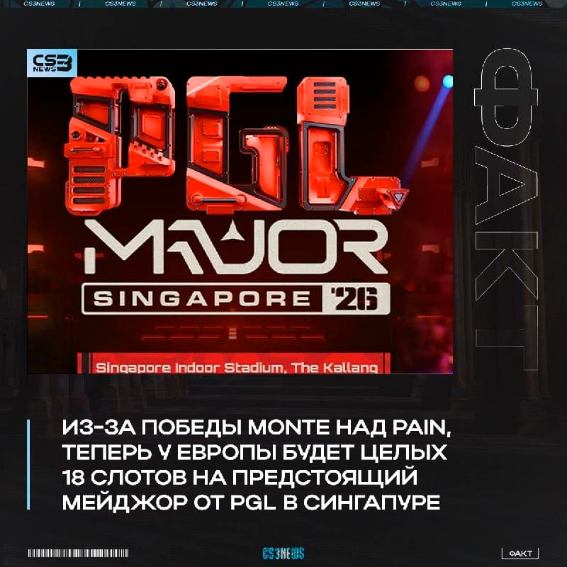 Европа сегодня отмечает — Monte своей победой подарили региону еще один слот на PGL Singapore Major 2026