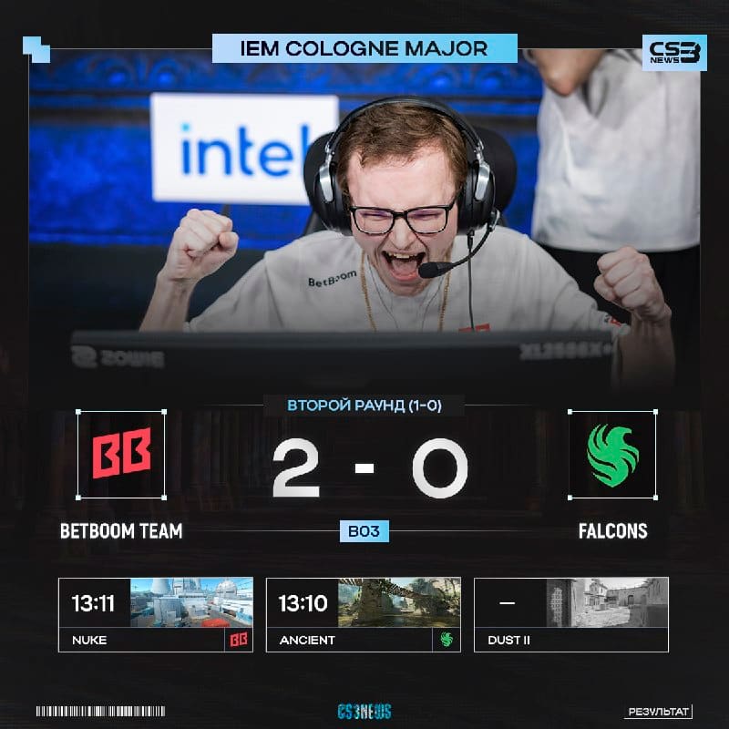 BETBOOM TEAM ВЫИГРЫВАЮТ FALCONS И ПРОХОДЯТ НА 2-0!