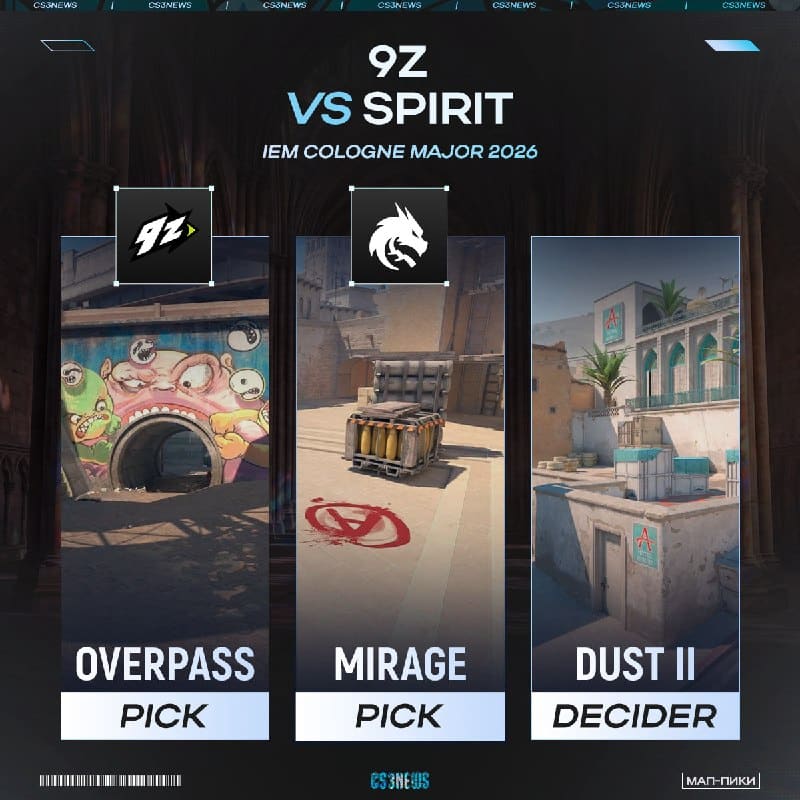 Матч за выход в плей-офф мейджора — 9z vs Spirit