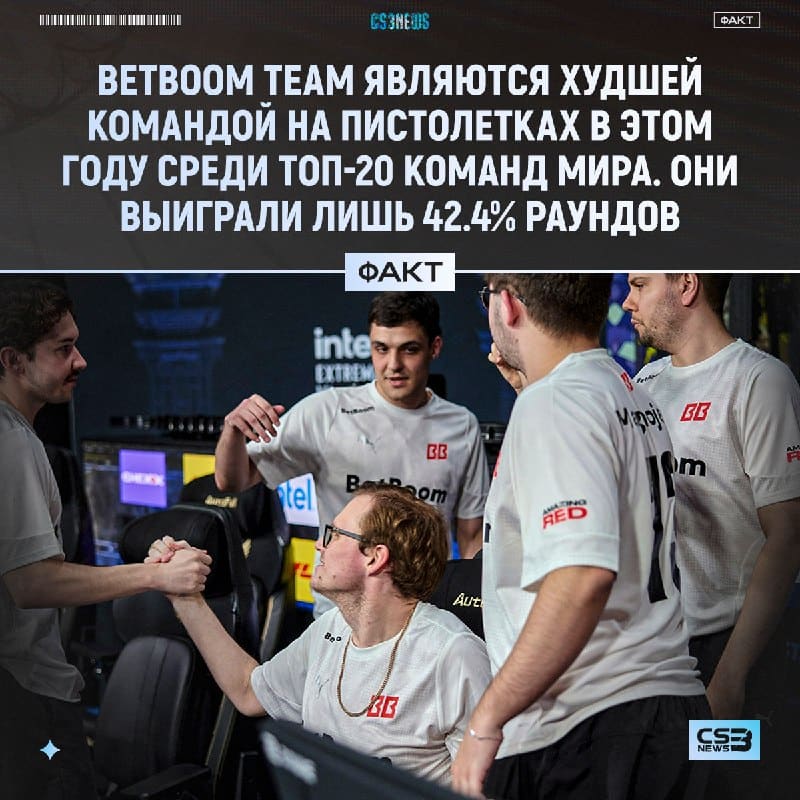 Парням из BetBoom Team надо срочно поработать над своими пистолетными раундами, а то победить сегодня Vitality будет оч…