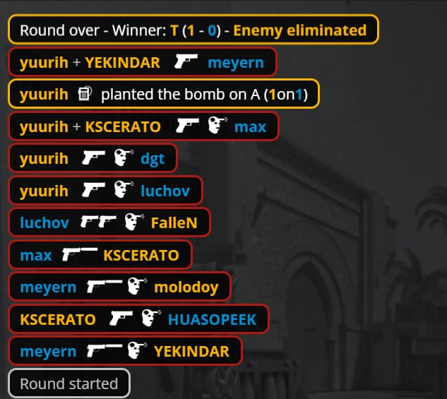 YUURIH ВЫИГРЫВАЕТ КЛАТЧ НА ПИСТОЛЕТКЕ 1В4