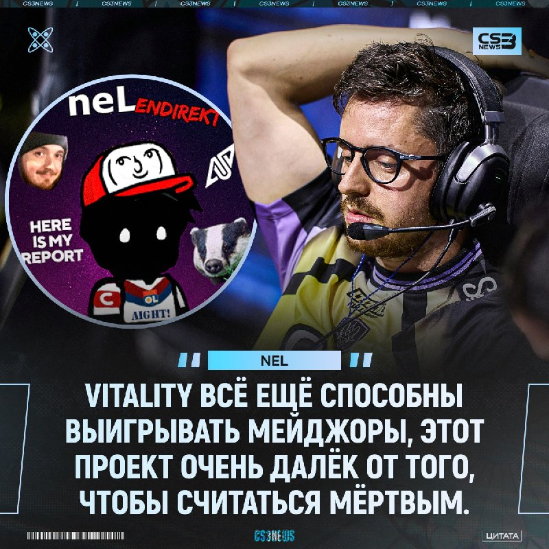 «Эра Vitality ещё далеко не ВСЁ» — neL приструнил "фанатов" Пчёл:
