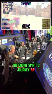Эмоции Spirit после вылета с мейджора крупным планом:
