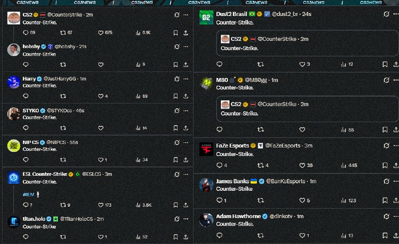 Лента Twitter полностью превратилась в Counter-Strike.