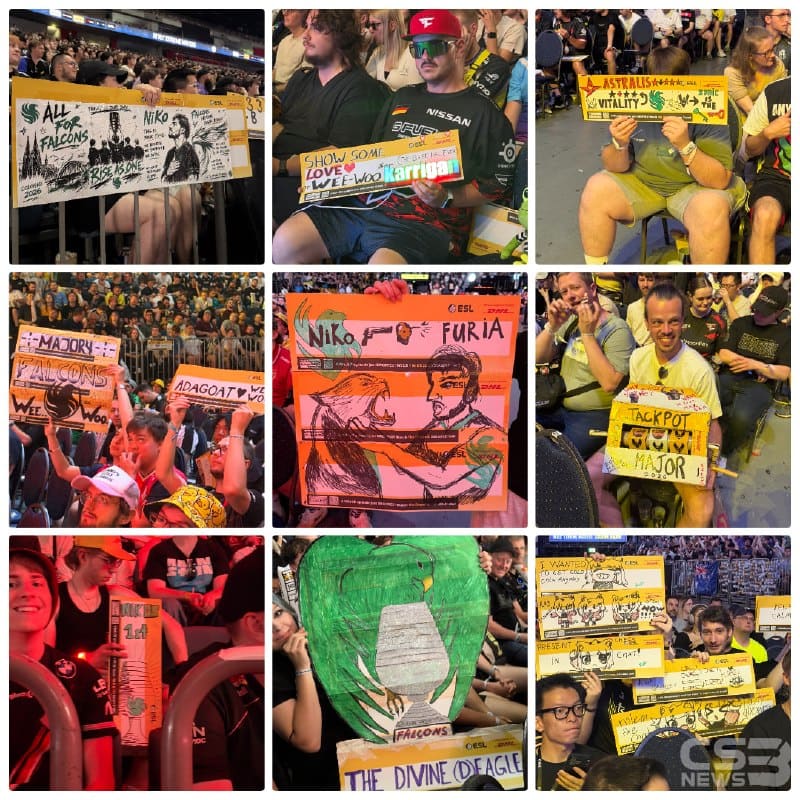 Подборка плакатов с арены — болельщиков на Lanxess Arena сегодня предостаточно