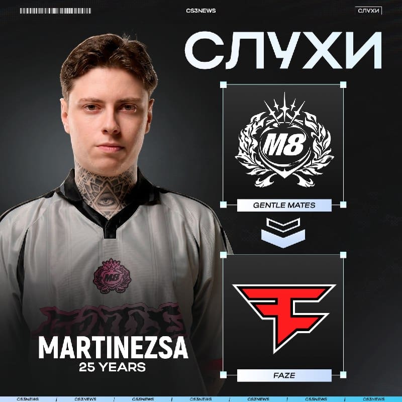 FaZe ведут переговоры с MartinezSa на замену broky!
