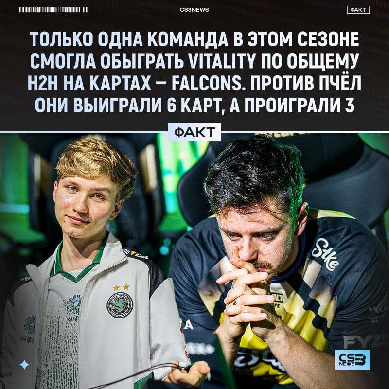 Falcons > Vitality в 2026 — официально.