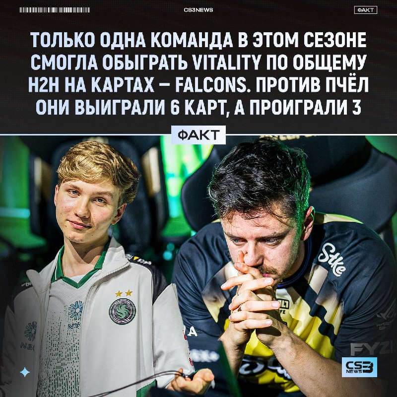 Falcons > Vitality в 2026 — официально.