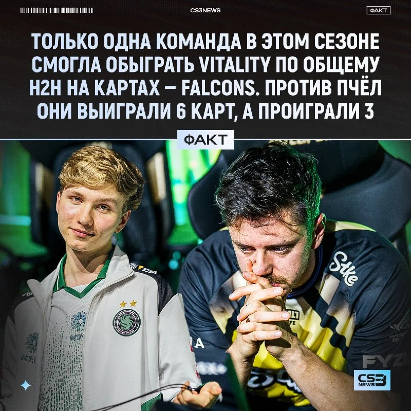 Falcons > Vitality в 2026 — официально.