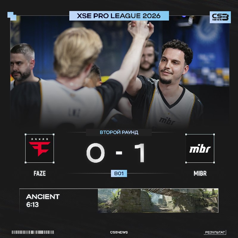 FaZe также как и NIP остаются в одном поражении от вылета с турнира.
