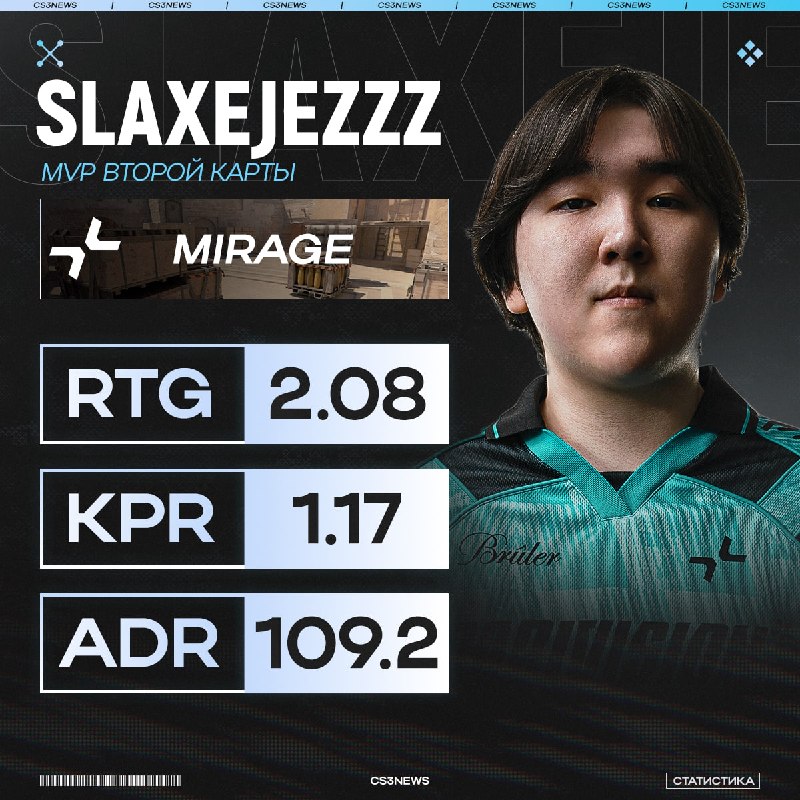 Slaxejezzz вместе с первым эйсом за PARIVISION ещё и жесточайший перфоманс показал на de_Mirage!