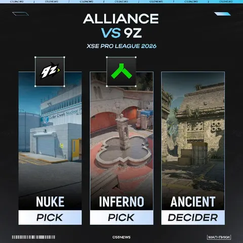 Начинаем сегодняшний игровой день с матча 9z против Alliance!