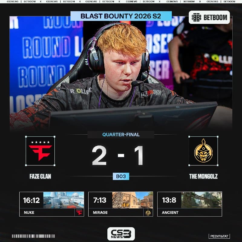 FaZe Clan выходят в полуфинал BLAST Bounty S2!