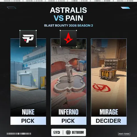 Внимание, смотрим последний матч перед полуфиналами BLAST Bounty S2!