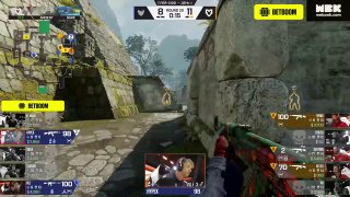 MOUZ заливают свой раунд — hypex в соло выигрывает раунд одним молотовым.
