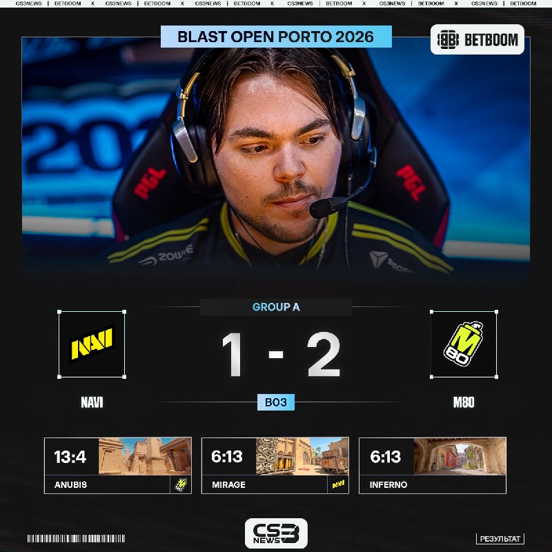 NAVI В ОДНОМ BO3 ОТ ВЫЛЕТА С BLAST OPEN PORTO 2026.